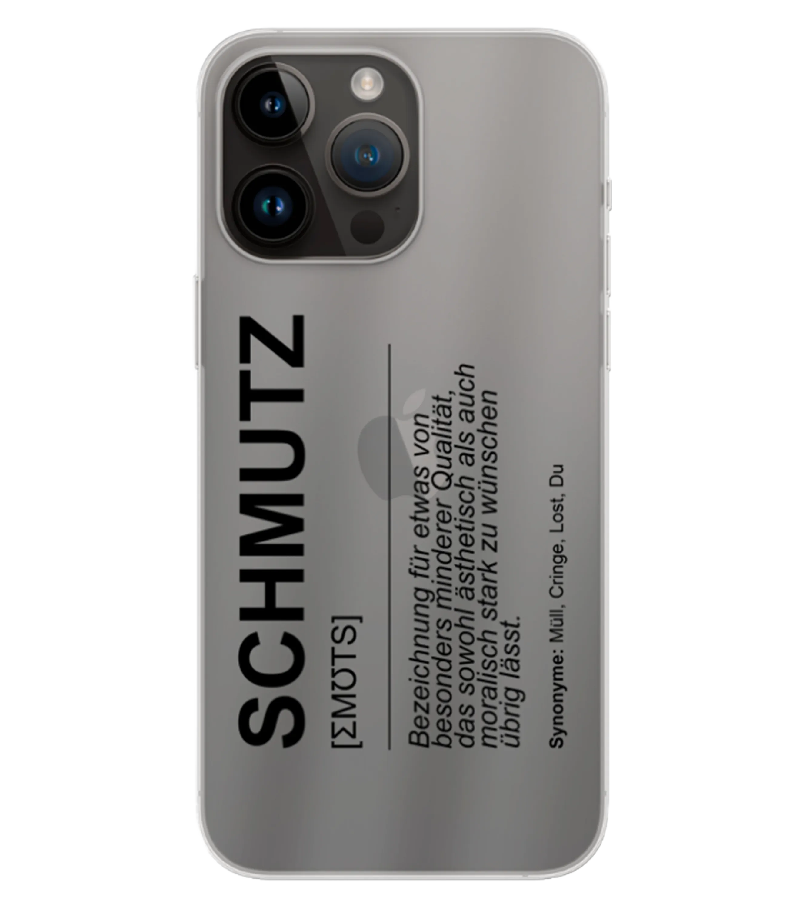 ItsKaby - Handyhülle - Schmutz - Schwarze Schrift