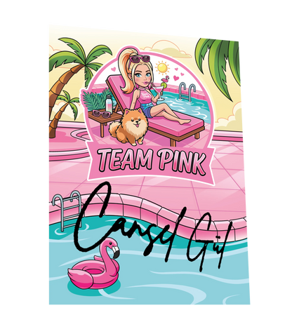 CanselGuel #TEAMPINK Sommer Bundle - T-Shirt + Plushie + Autogrammkarte