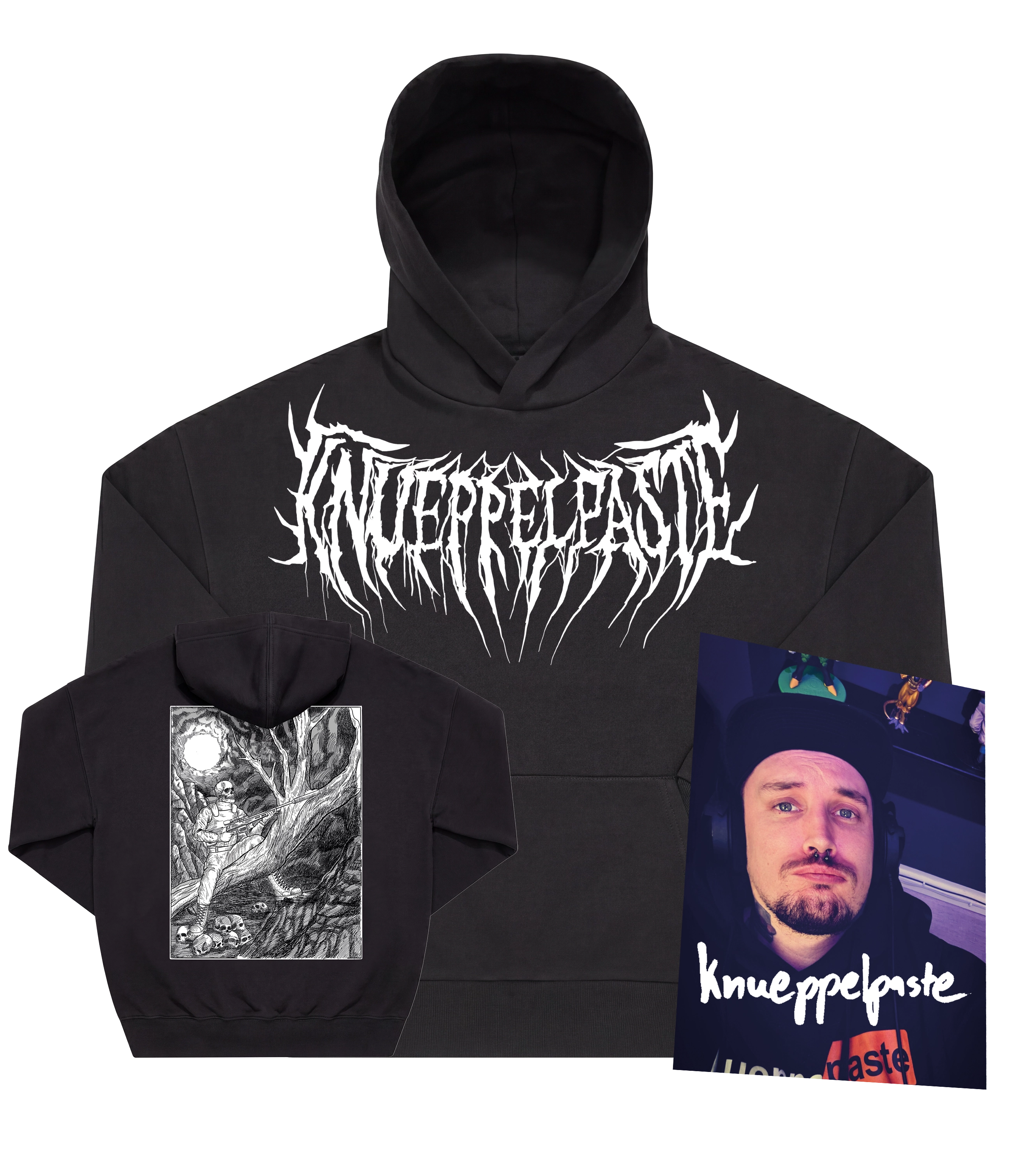 Knueppelpaste - Hoodie + Autogrammkarte