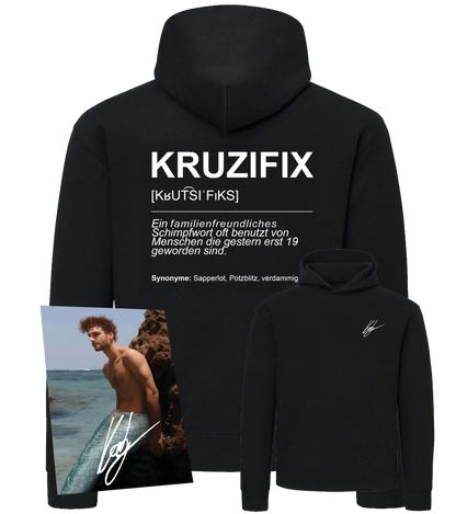 ItsKaby - Hoodie + Autogrammkarte - Kruzifix