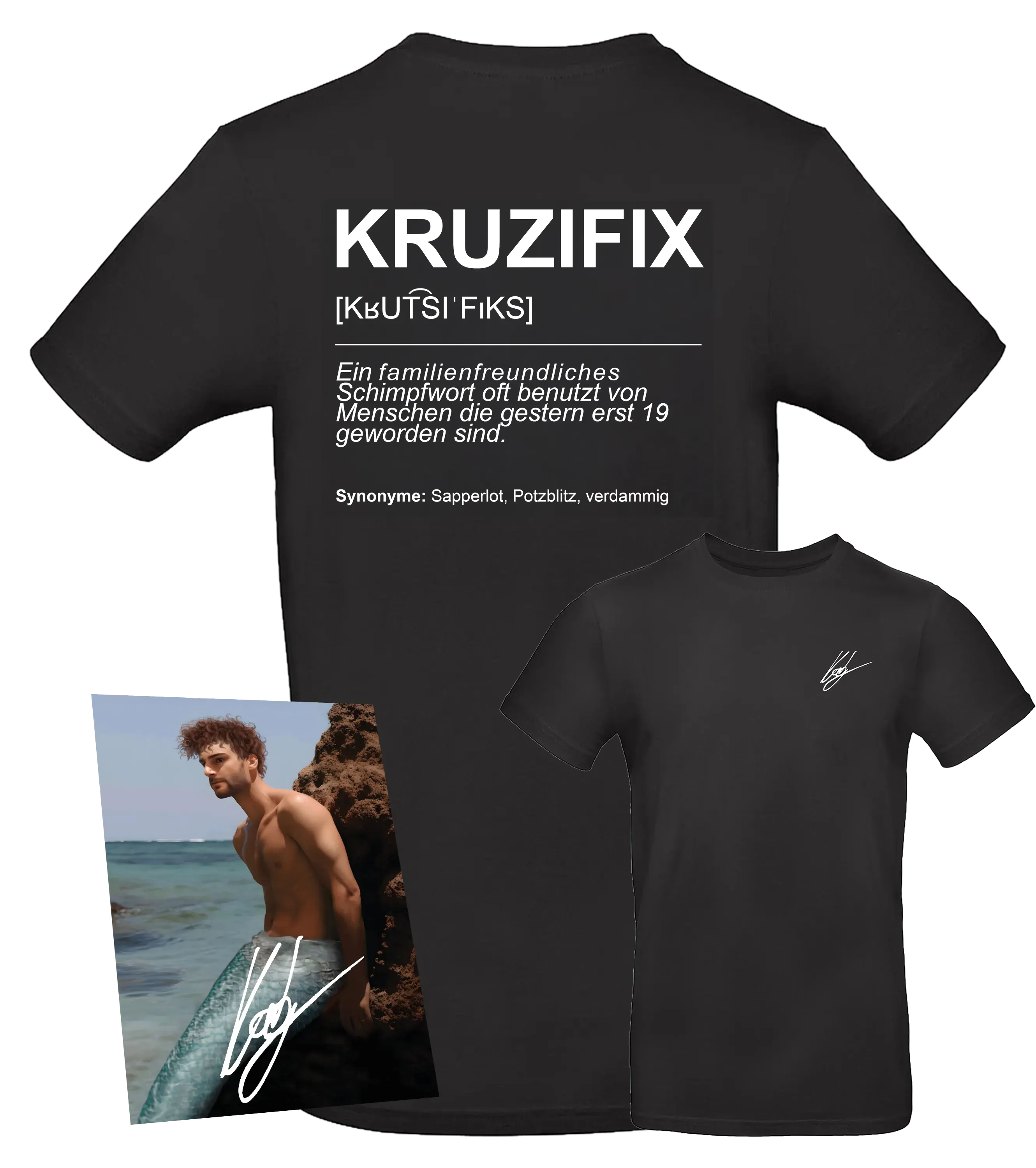 ItsKaby - T-Shirt + Autogrammkarte - Kruzifix