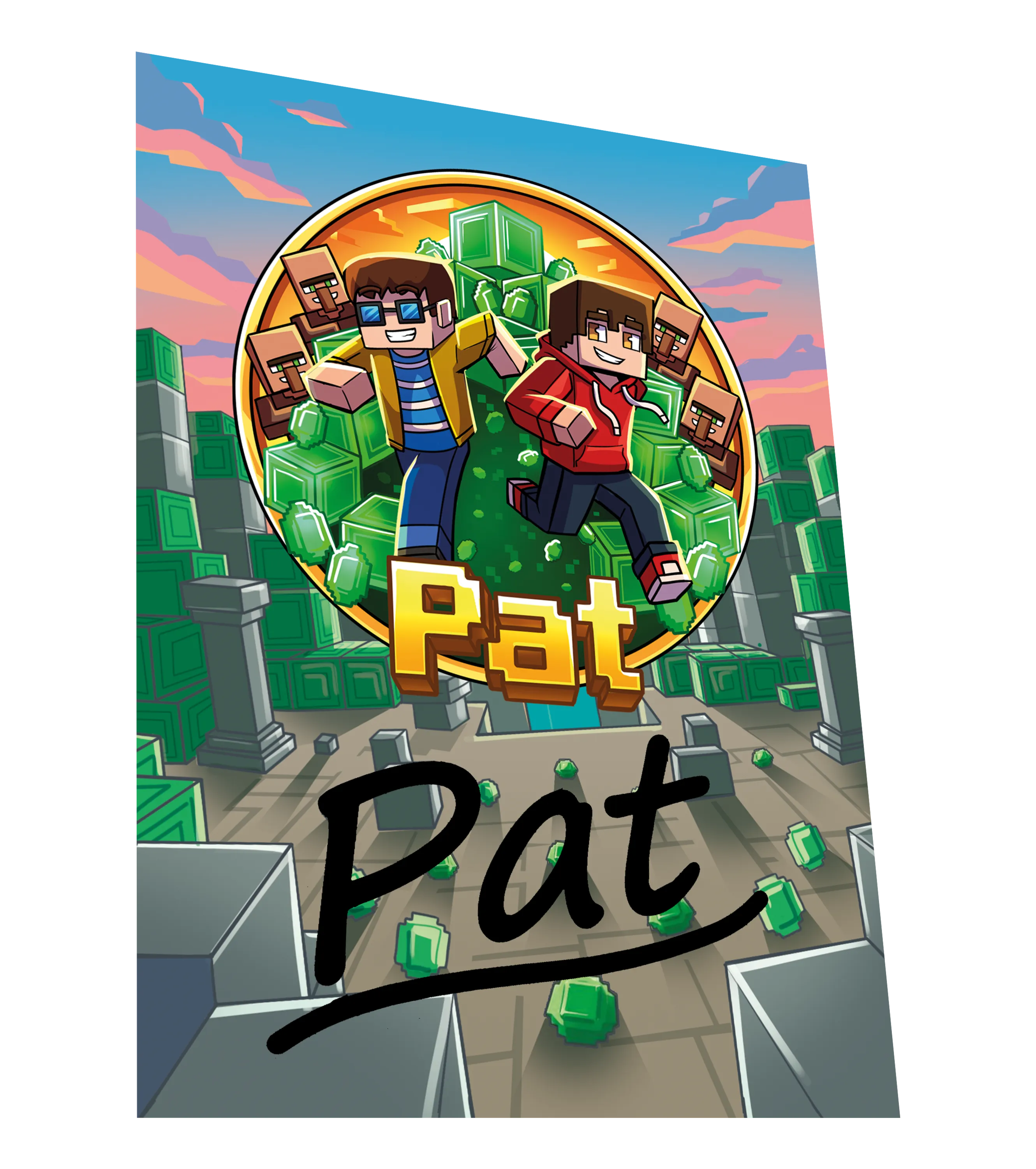 Pat - T-Shirt + Flasche + Schlüsselanhänger + Autogrammkarte
