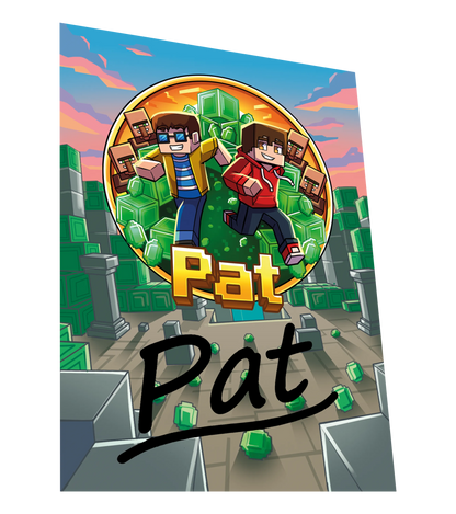 Pat - T-Shirt + Flasche + Schlüsselanhänger + Autogrammkarte