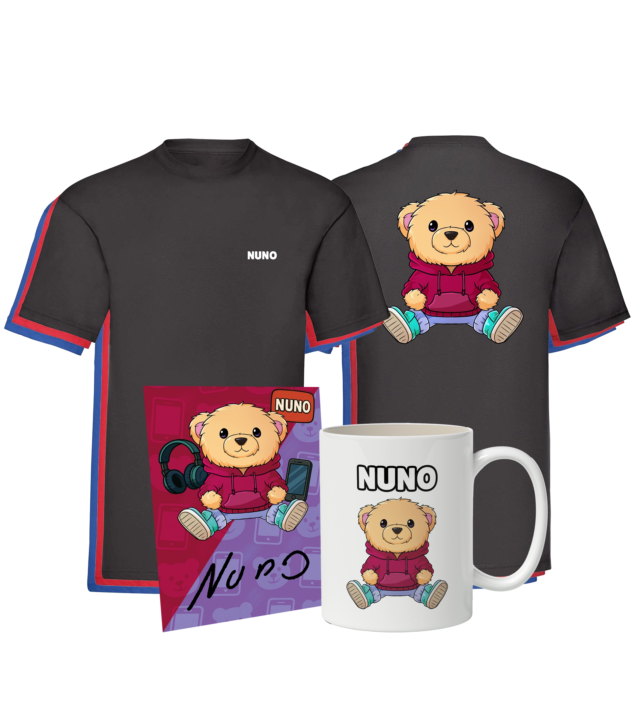 Nuno Tassen Bundle - T-Shirt + Tasse + Autogrammkarte