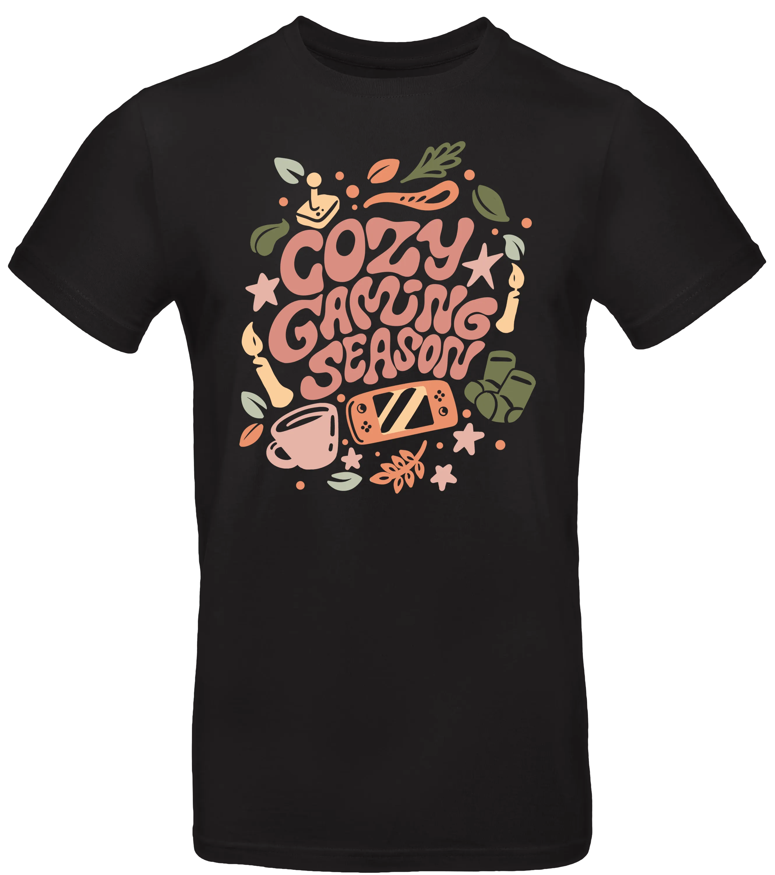 PlayfulDodo - T-Shirt + Autogrammkarte - Cozy Gaming Season - Schwarz