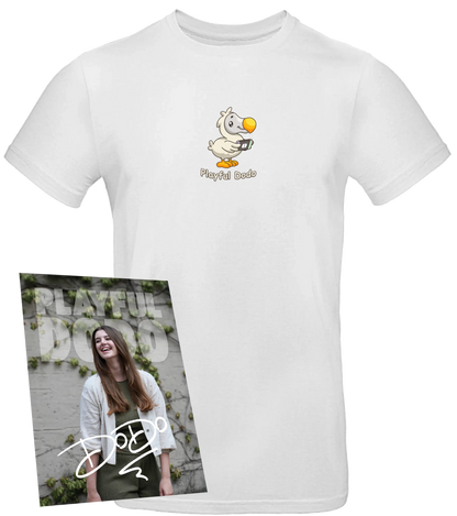 PlayfulDodo - T-Shirt + Autogrammkarte - Playful Dodo - Weiß